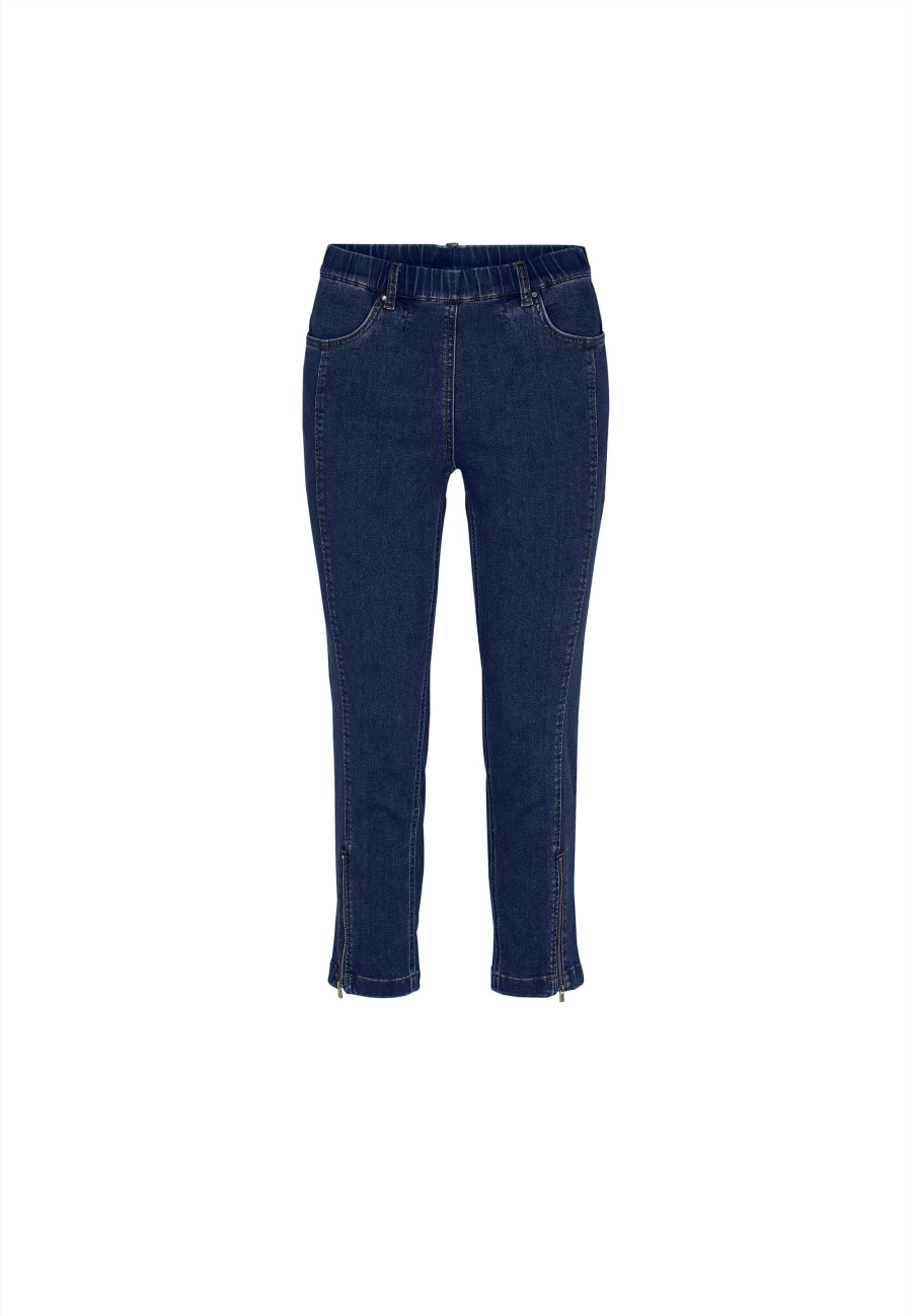 Silhouette Laurie | Madison Slim Crop - Dark Blue Denim