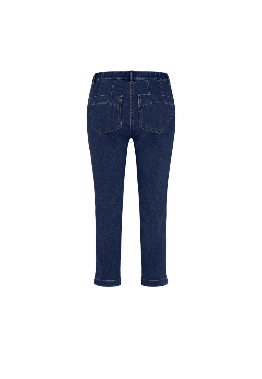 Silhouette Laurie | Madison Slim Crop - Dark Blue Denim