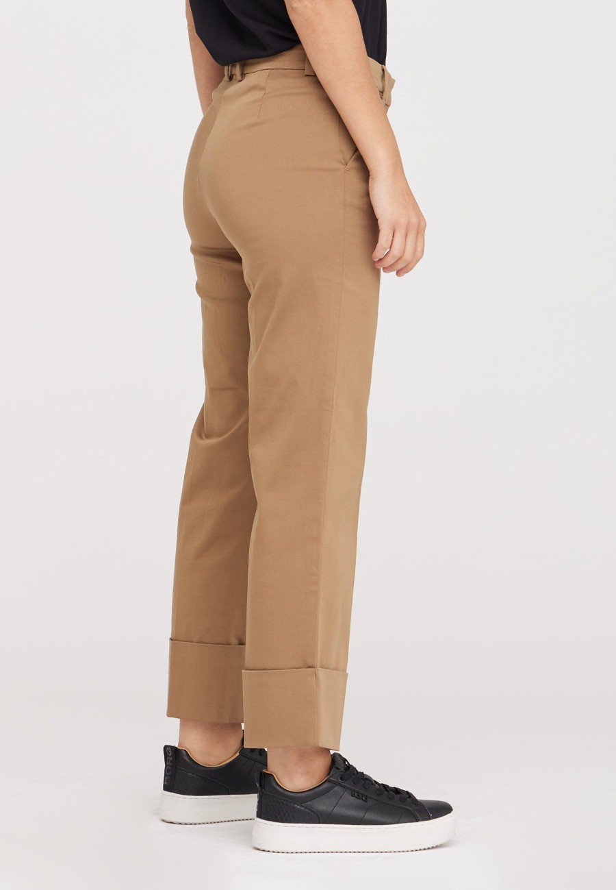 Silhouette Laurie | Judy Turn-Up Straight Crop - Camel