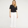 Silhouette Laurie | Amelia Slit Straight Crop - White