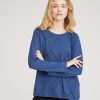 Tops Laurie | Amanda Argyle Jersey Blouse - Nordic Blue Black Print