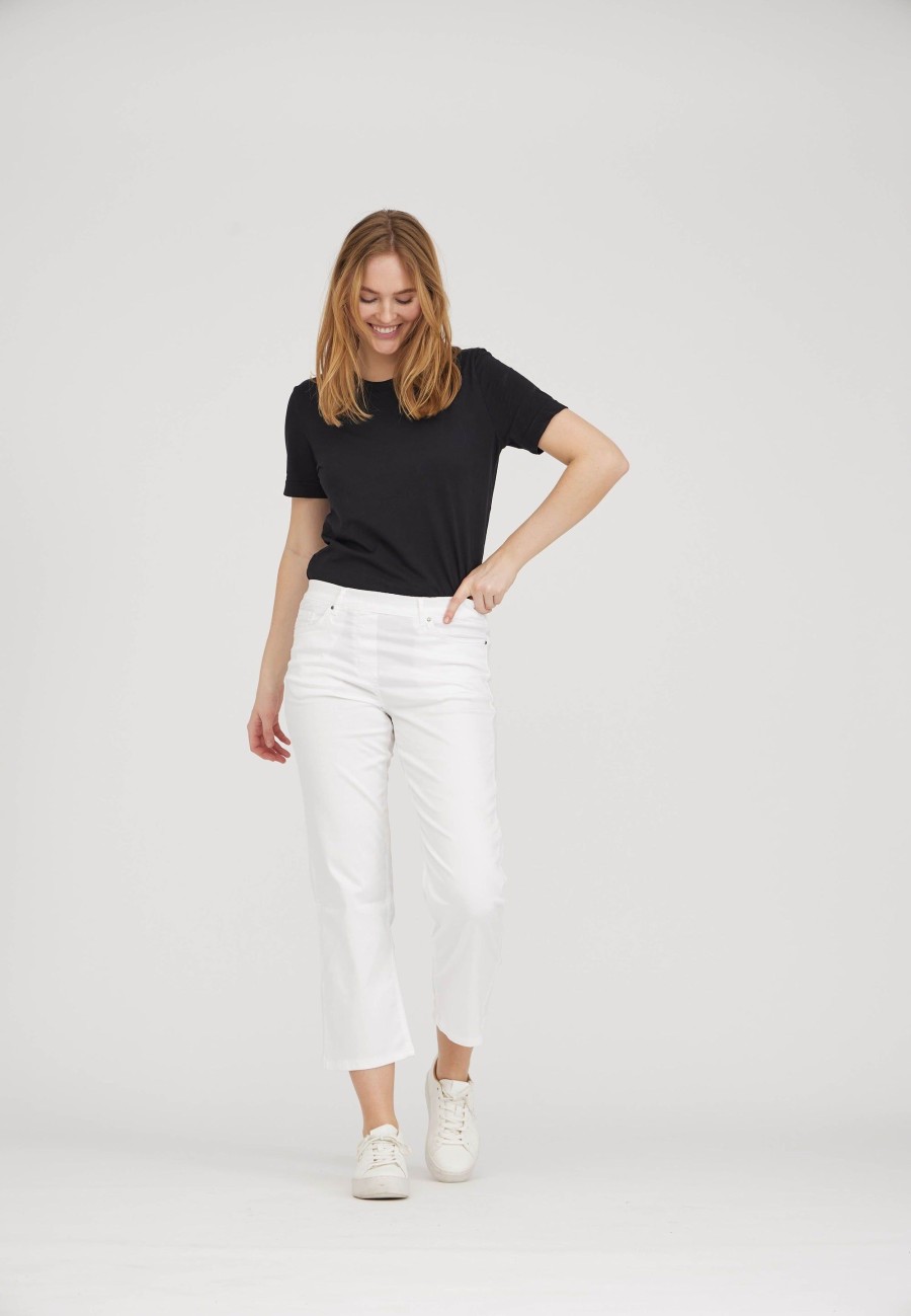 Silhouette Laurie | Helen Straight Crop - White