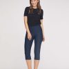 Silhouette Laurie | Elizabeth Slim Capri Medium Length - Navy