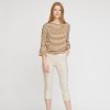 Silhouette Laurie | Elizabeth Slim Capri Medium Length - Grey Sand