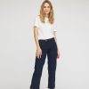 Silhouette Laurie | Amelia Slit Straight Crop - Navy