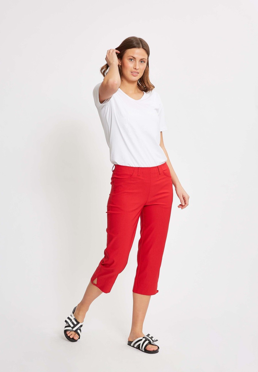 Silhouette Laurie | Anabelle Regular Capri Medium Length - Red