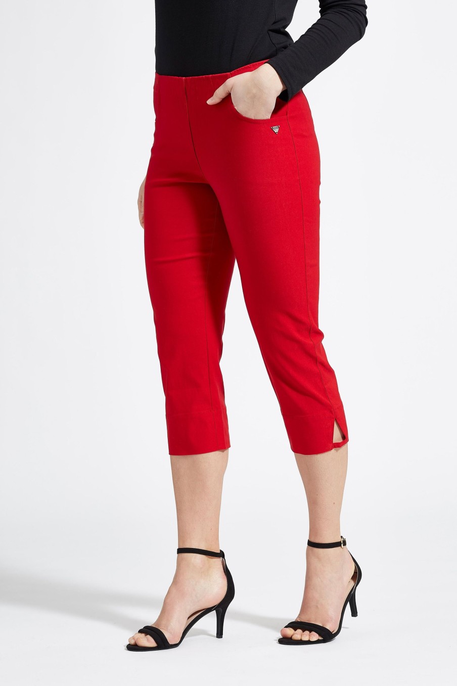 Silhouette Laurie | Anabelle Regular Capri Medium Length - Red