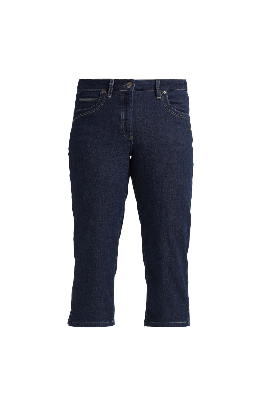 Silhouette Laurie | Charlotte Regular Capri Medium Length - Dark Blue Denim