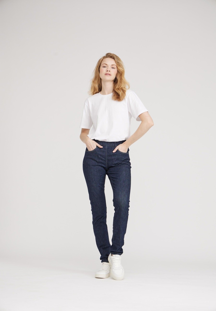 Silhouette Laurie | Grace Slim - Medium Length - Dark Blue Denim