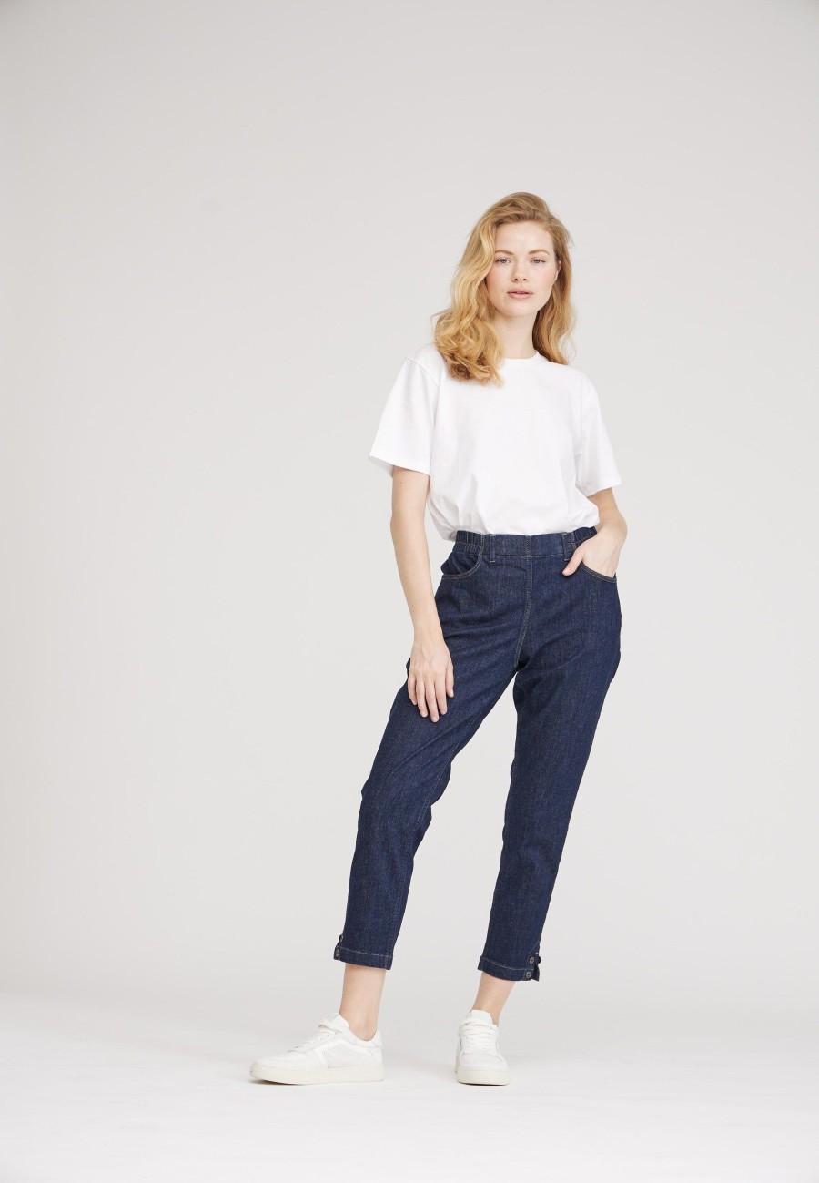 Silhouette Laurie | Ellie Relaxed - Short Length - Dark Blue Denim