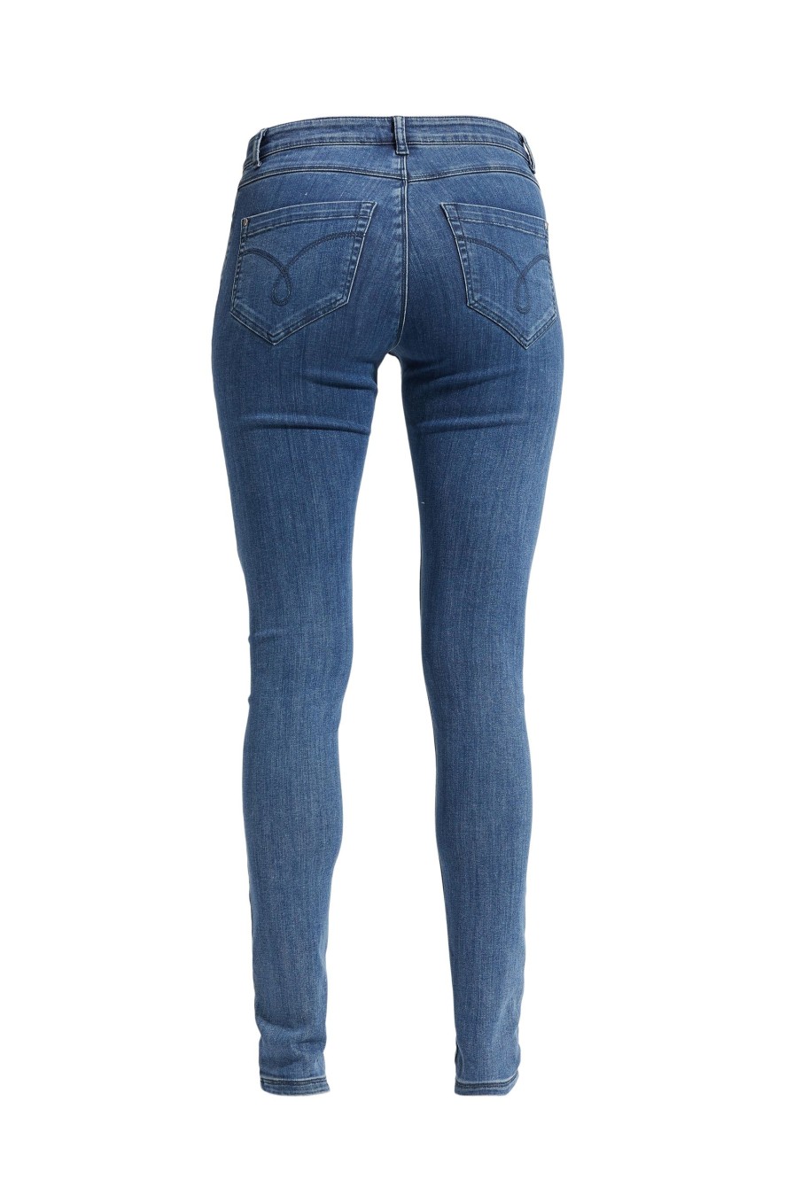 Length Laurie | Olivia Skinny - Medium Length - Medium Blue Denim