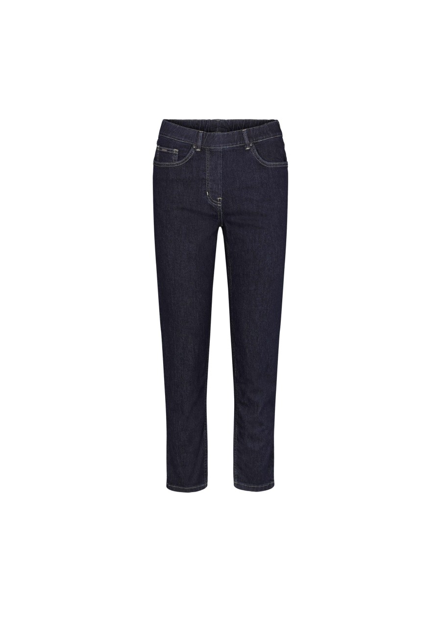 Silhouette Laurie | Hannah Regular - Extra Short Length - Dark Blue Denim