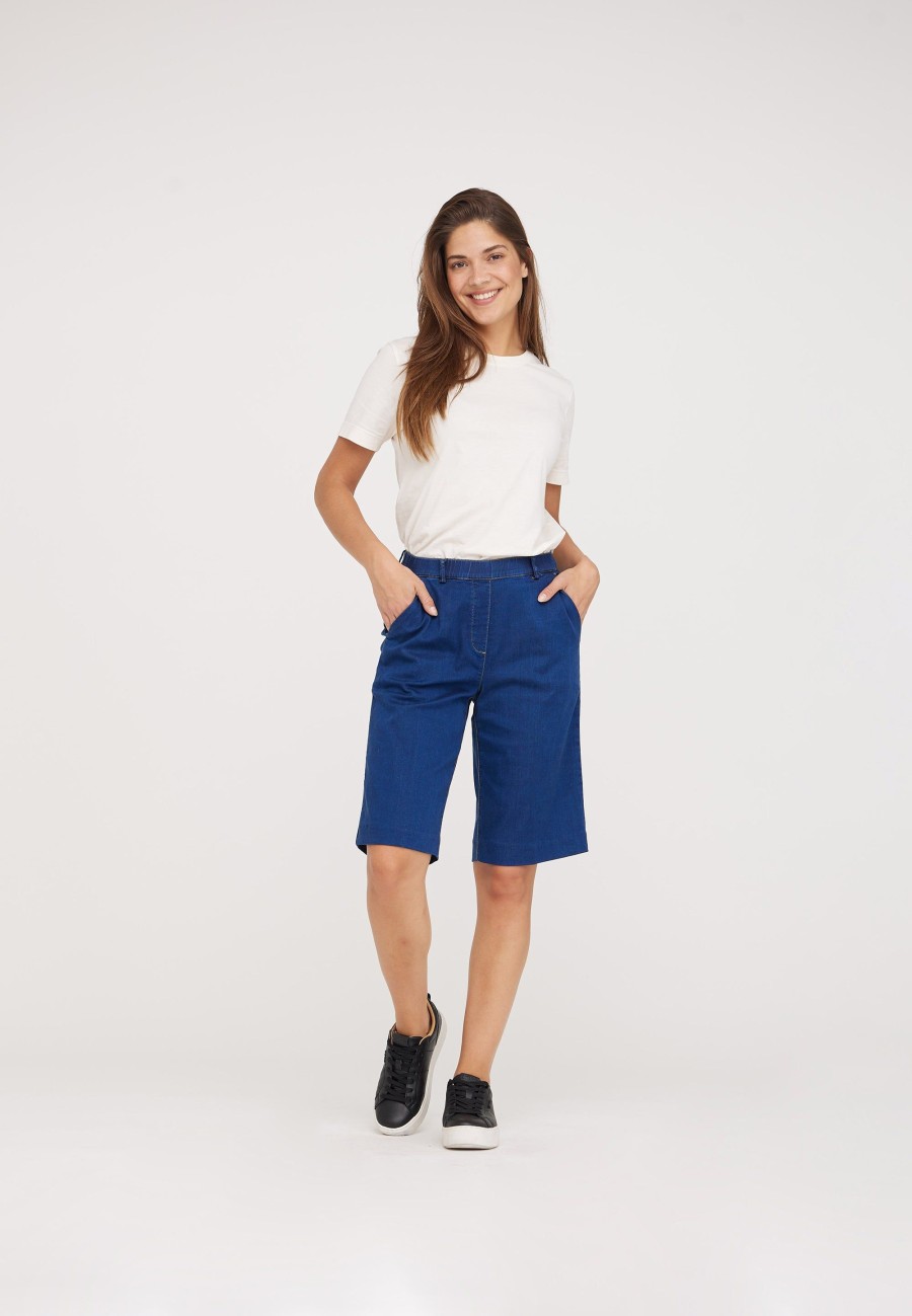 Silhouette Laurie | Phoebe Loose Shorts - Medium Blue Denim