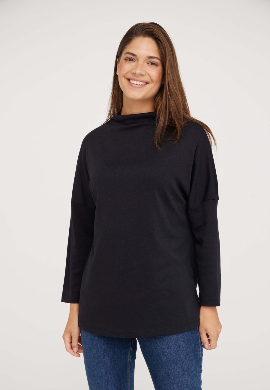 Tops Laurie | Esther Jersey Blouse - Black