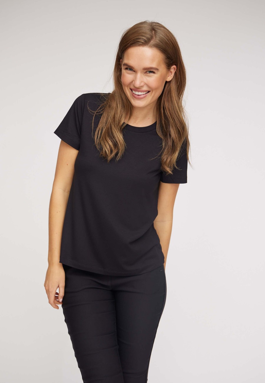 Tops Laurie | Amanda Jersey T-Shirt - Black