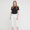 Silhouette Laurie | Anabelle Regular Capri Medium Length - White