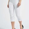 Silhouette Laurie | Aubrey Slim Capri - White