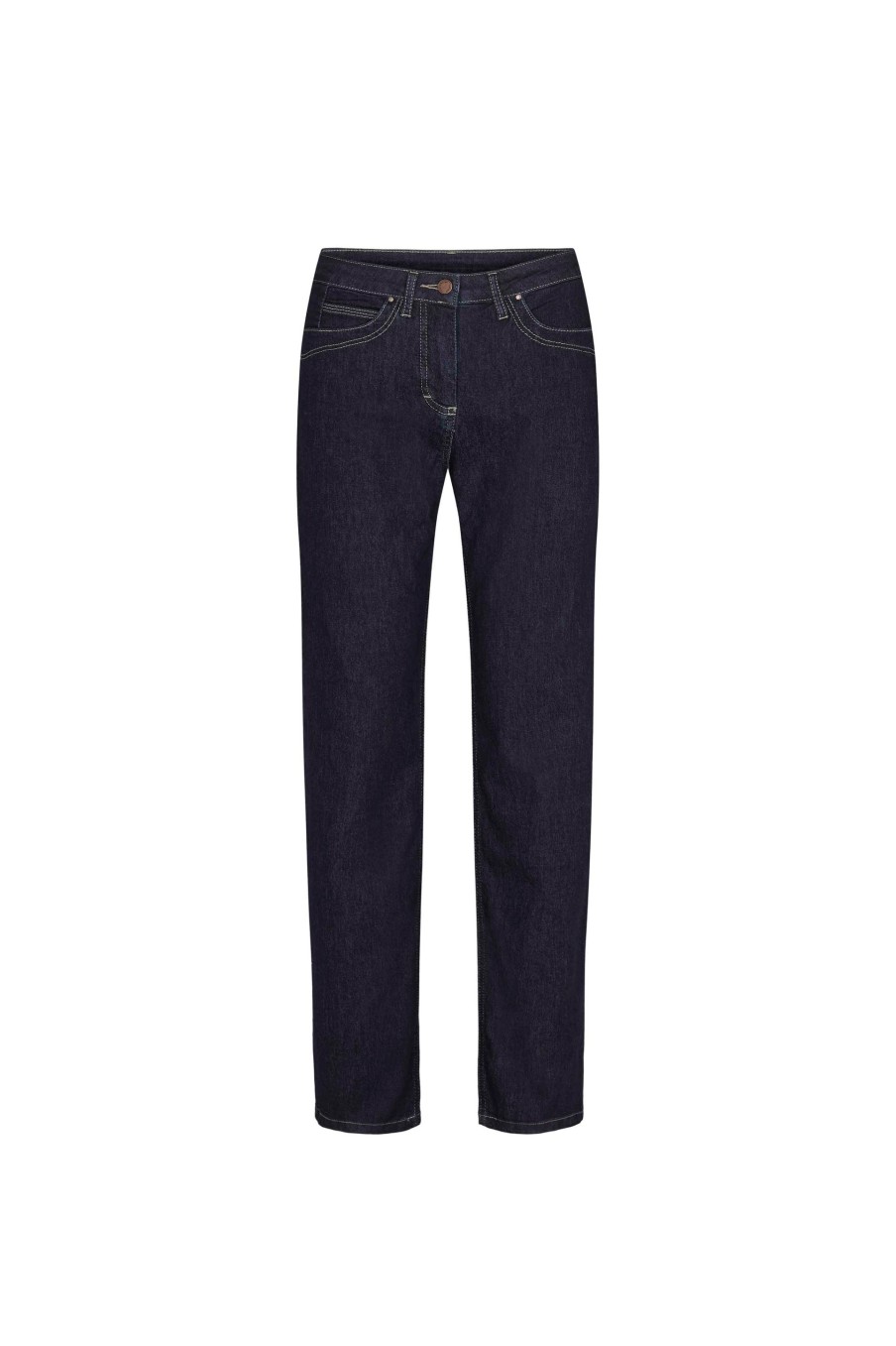 Silhouette Laurie | Amelia Straight - Long Length - Dark Blue Denim