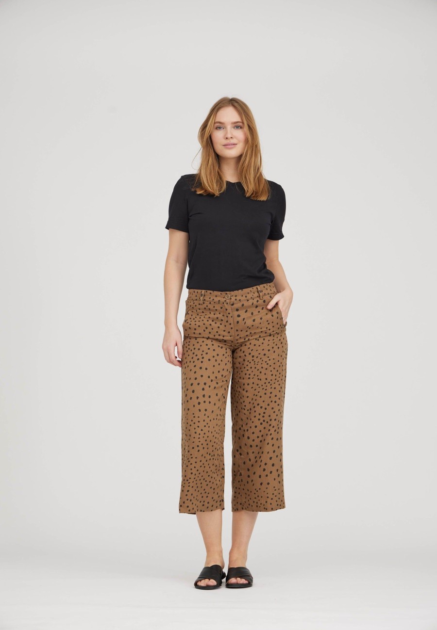 Silhouette Laurie | Hilde Loose Crop - Camel Print