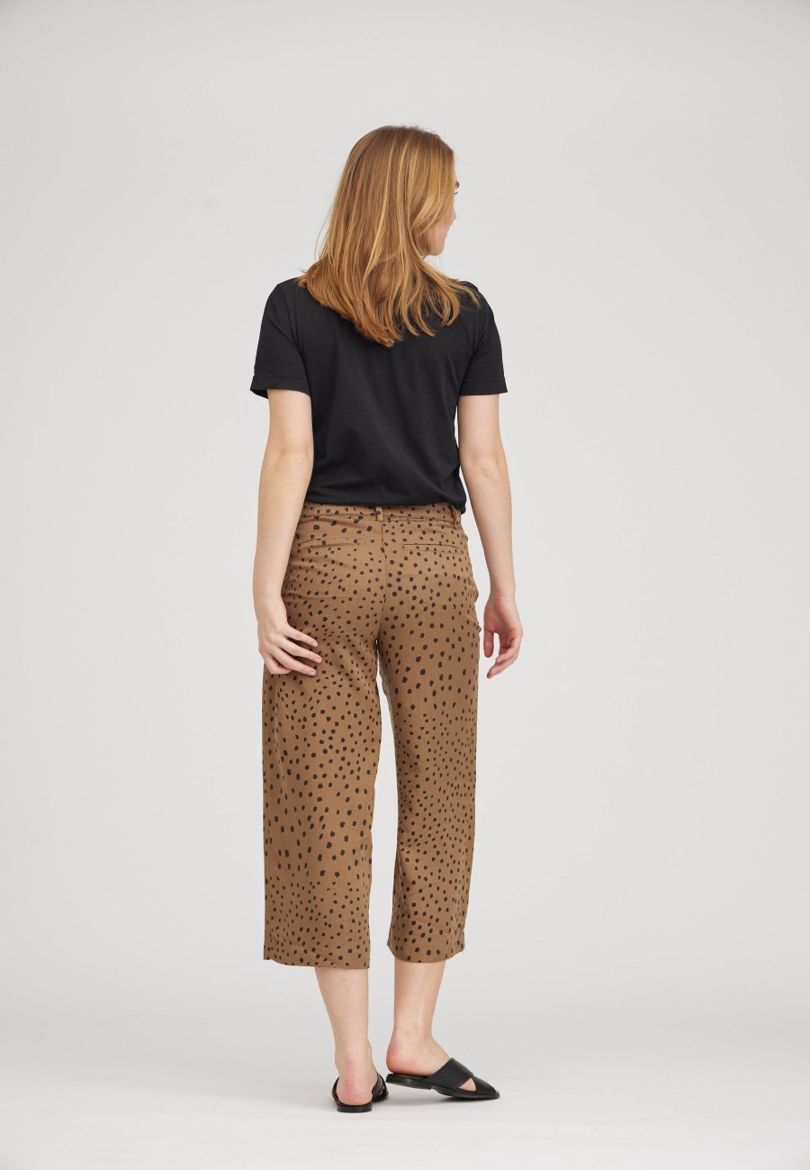 Silhouette Laurie | Hilde Loose Crop - Camel Print