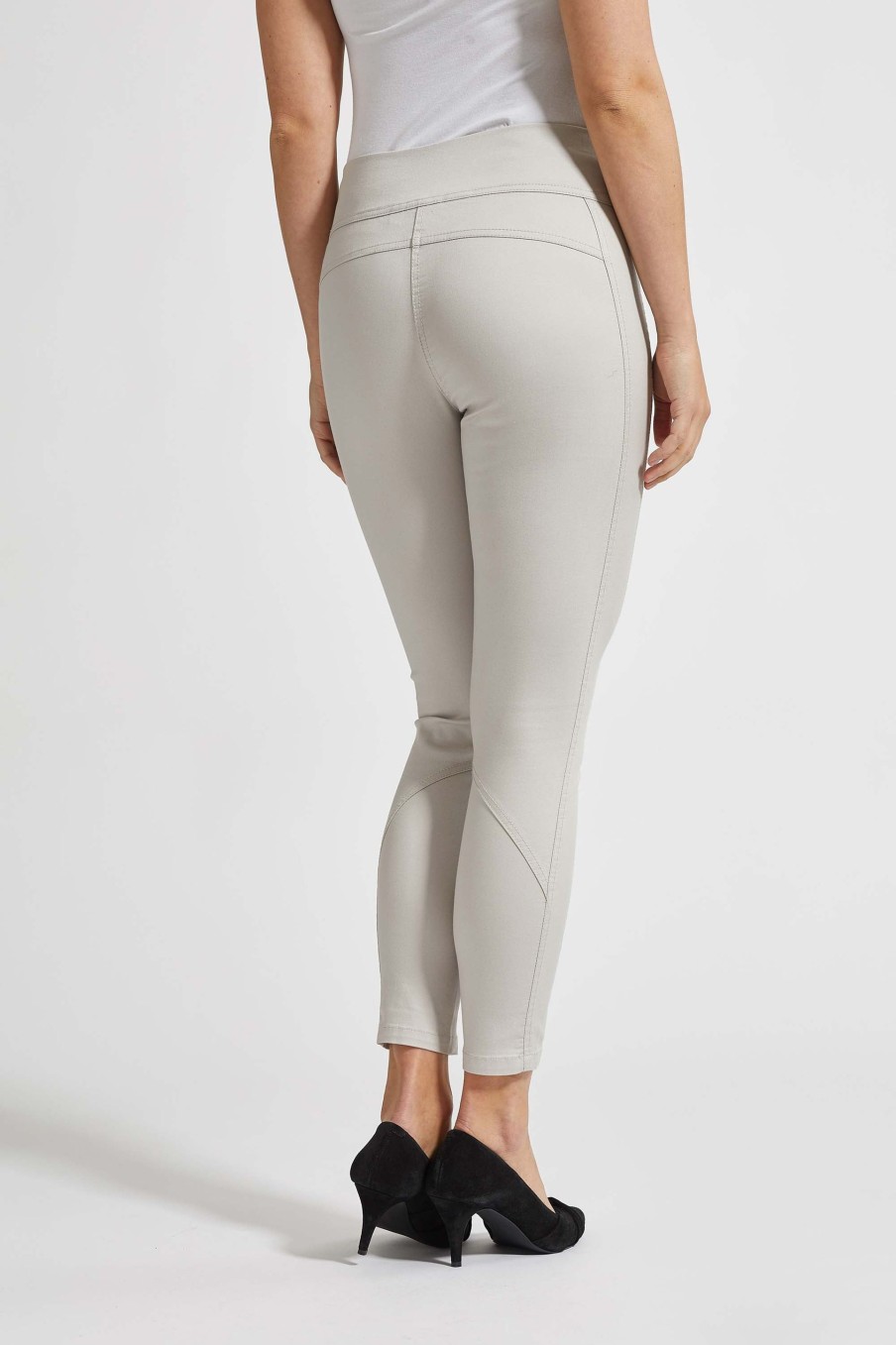 Length Laurie | Maya Skinny Crop - Grey Sand