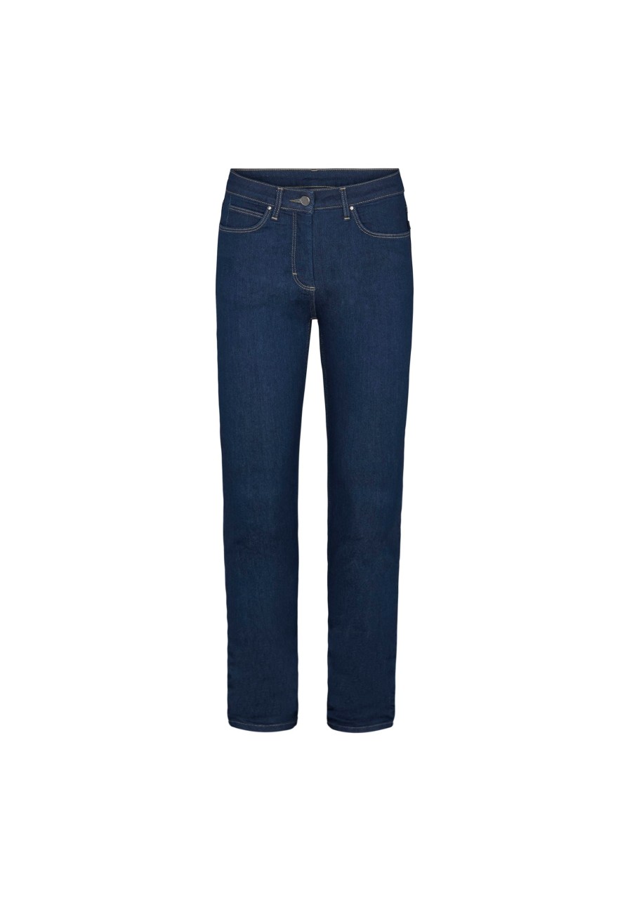 Silhouette Laurie | Amelia Straight - Medium Length - Dark Blue Denim