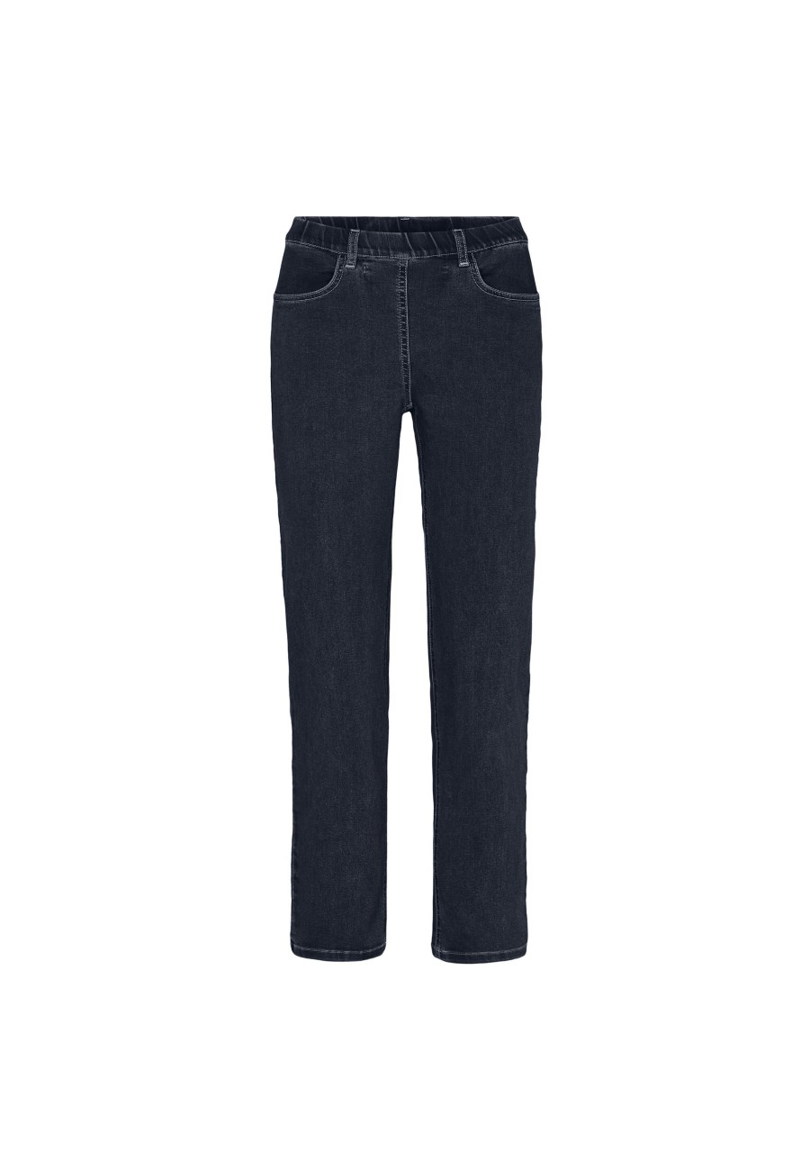 Silhouette Laurie | Tracy Straight - Medium Length - Dark Blue Denim