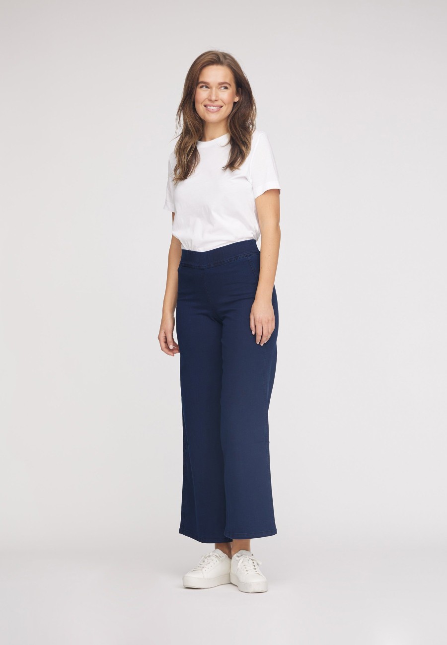 Silhouette Laurie | Serene Loose - Medium Length - Dark Blue Denim