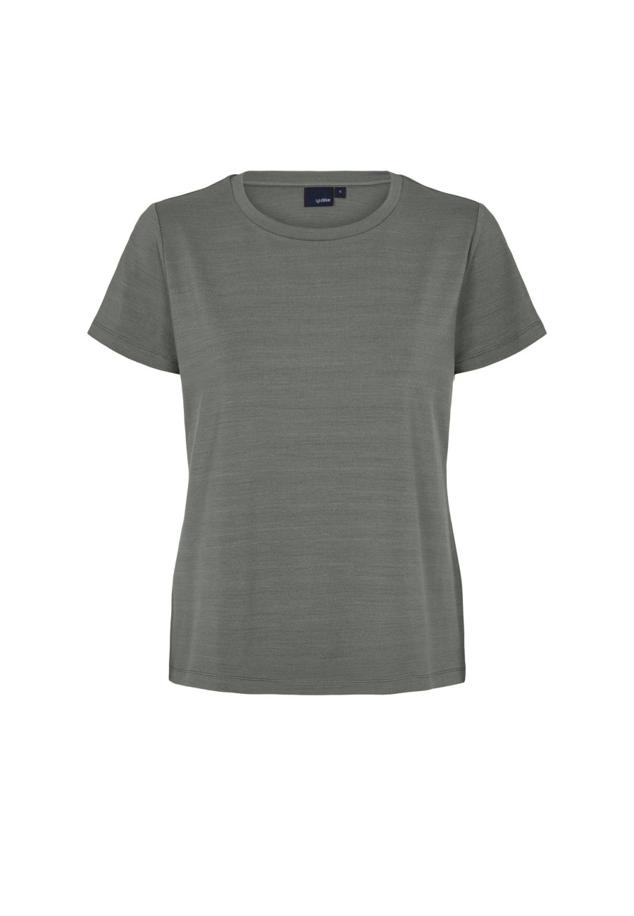 Tops Laurie | Amanda Jersey T-Shirt - Dark Shadow