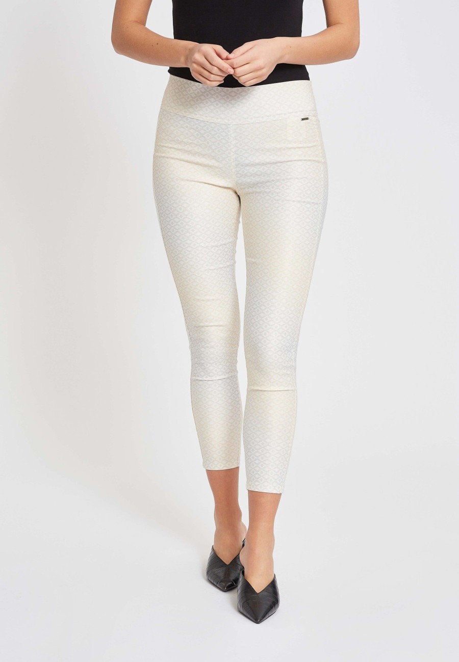 Length Laurie | Maya 2 Skinny Crop - Golden Silver Shine