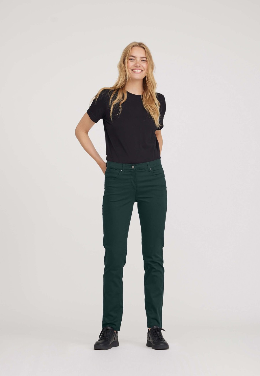 Silhouette Laurie | Charlotte Regular - Medium Length - Darkest Green