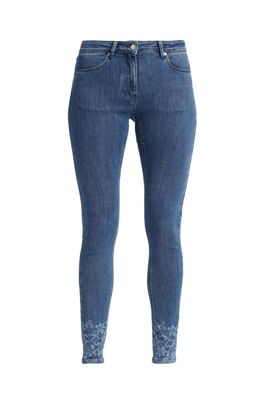 Length Laurie | Olivia Lazer Skinny - Short Length - Medium Blue Denim