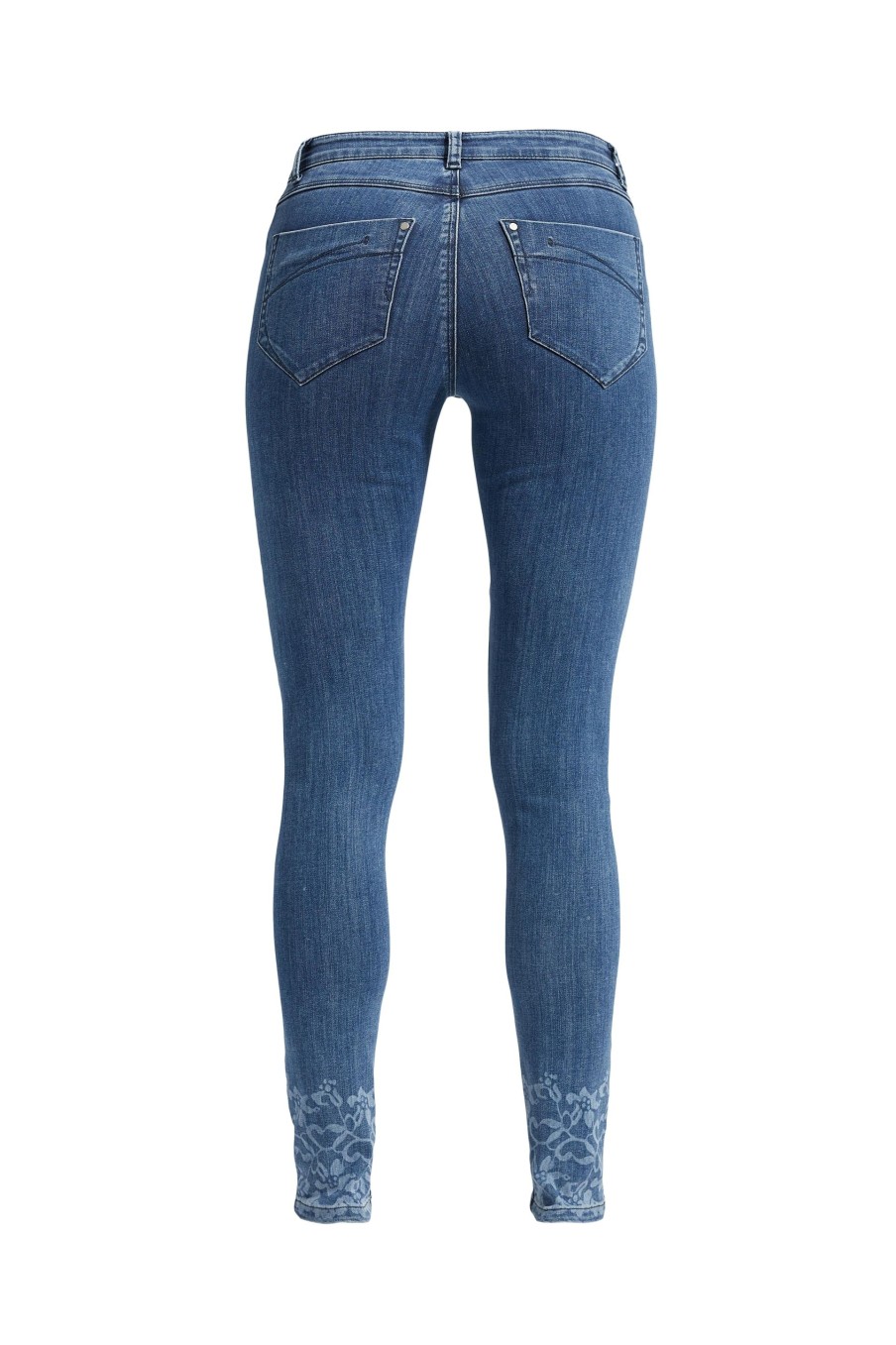 Length Laurie | Olivia Lazer Skinny - Short Length - Medium Blue Denim