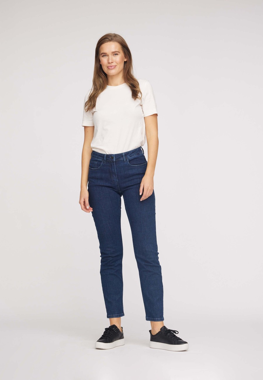 Silhouette Laurie | Charlotte Regular - Medium Length - Ecolabel - Dark Blue Denim