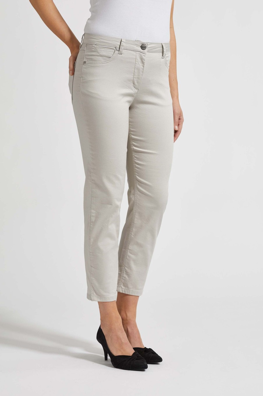 Silhouette Laurie | Charlotte Regular Crop - Grey Sand