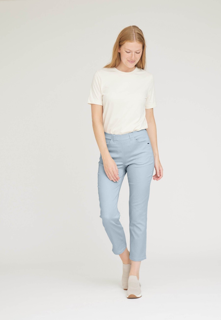 Silhouette Laurie | Kelly - Crop - Faded Blue Print