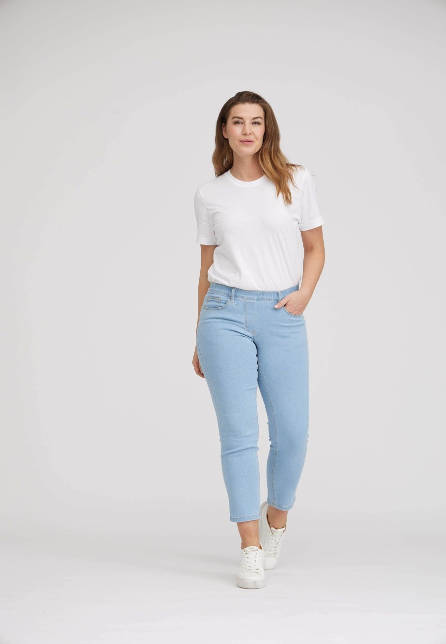 Silhouette Laurie | Hannah Regular - Extra Short Length - Light Blue Denim