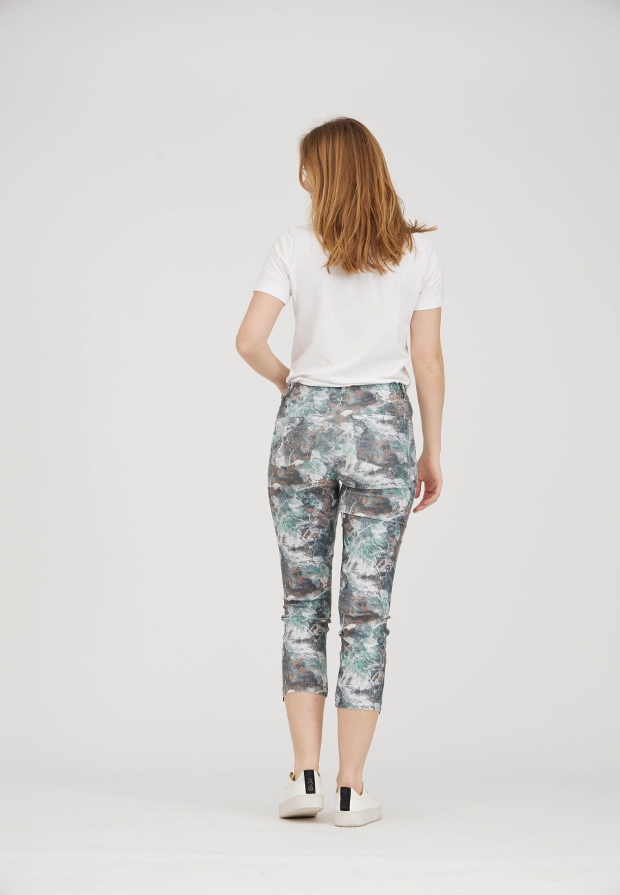 Silhouette Laurie | Patricia Regular Crop - Darkest Green Print