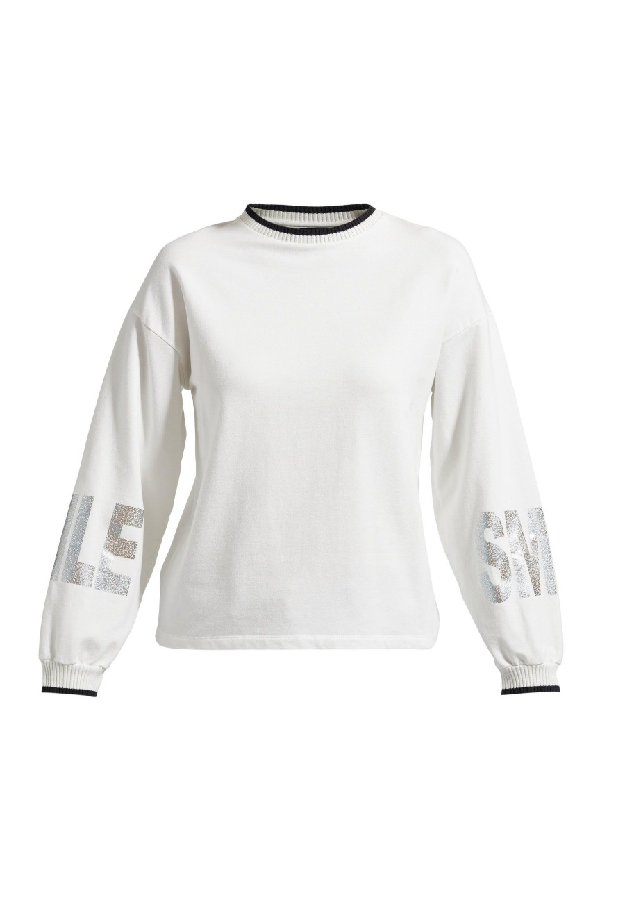 Tops Laurie | Smile Regular Jersey T-Shirt - Off White