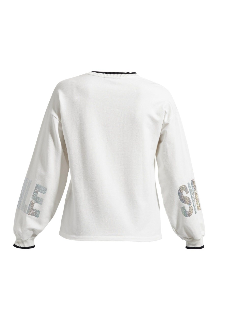 Tops Laurie | Smile Regular Jersey T-Shirt - Off White