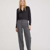 Silhouette Laurie | June Loose - Medium Length - Anthracite Tartan Check