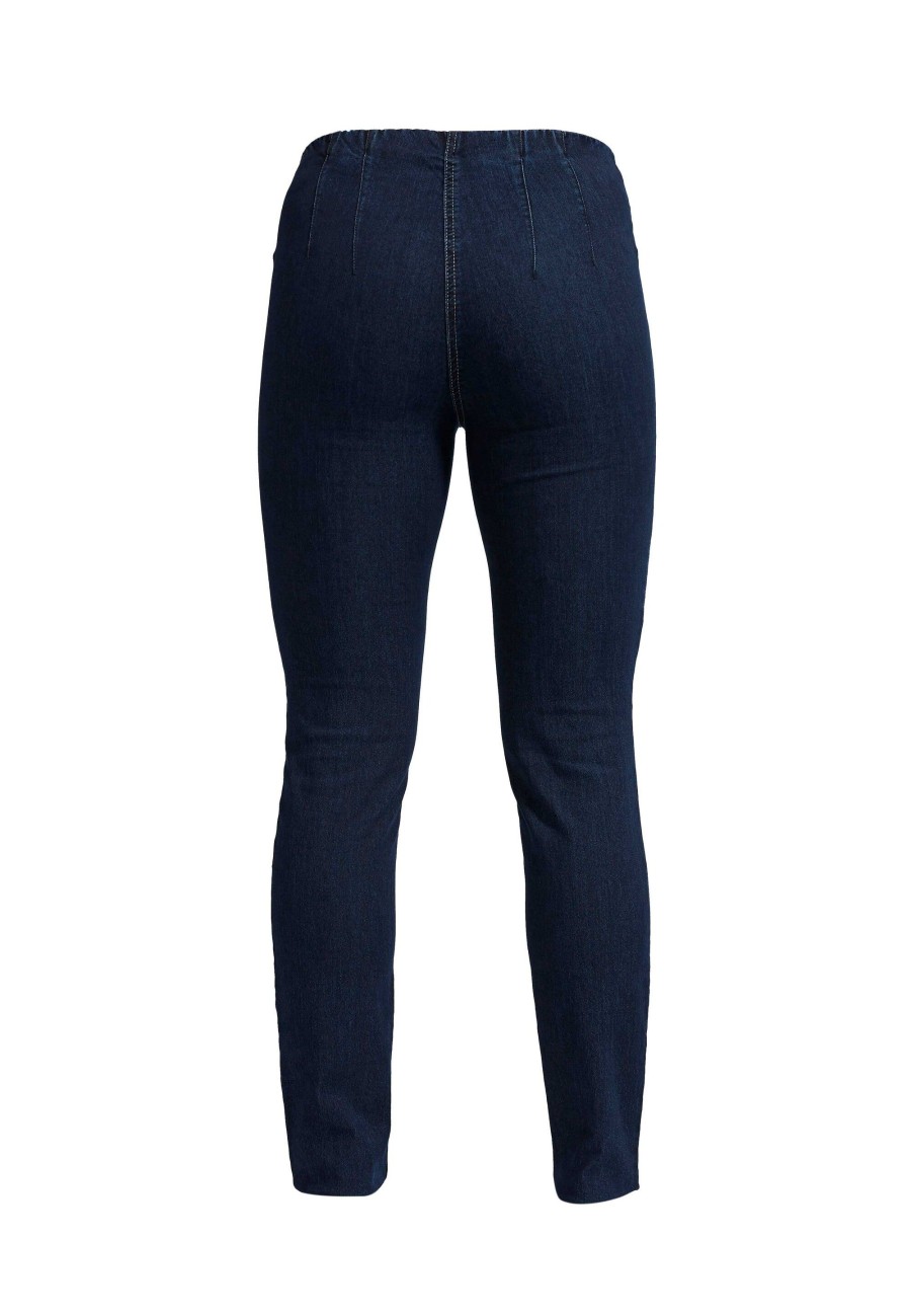 Silhouette Laurie | Vicky Slim - Medium Length - Dark Blue Denim