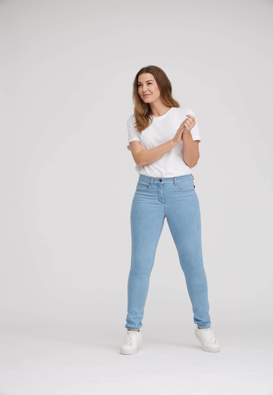 Silhouette Laurie | Laura Slim - Medium Length - Light Blue Denim