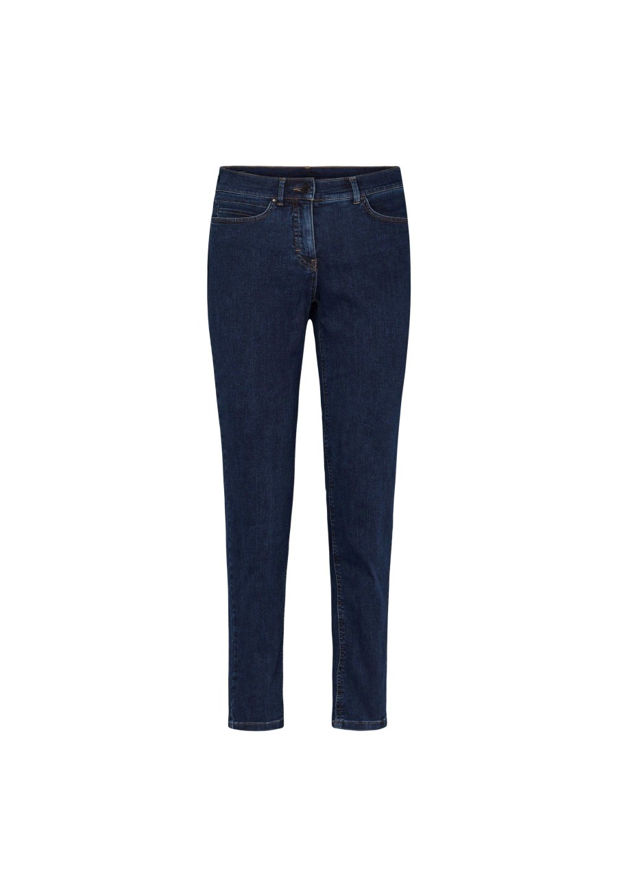 Silhouette Laurie | Agatha Slim - Medium Length - Dark Blue Denim