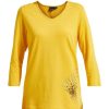 Tops Laurie | Diaz Deco Regular Jersey Shirt - Warm Yellow