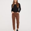 Silhouette Laurie | Piper Regular Corduroy Crop - Chocolate Chip