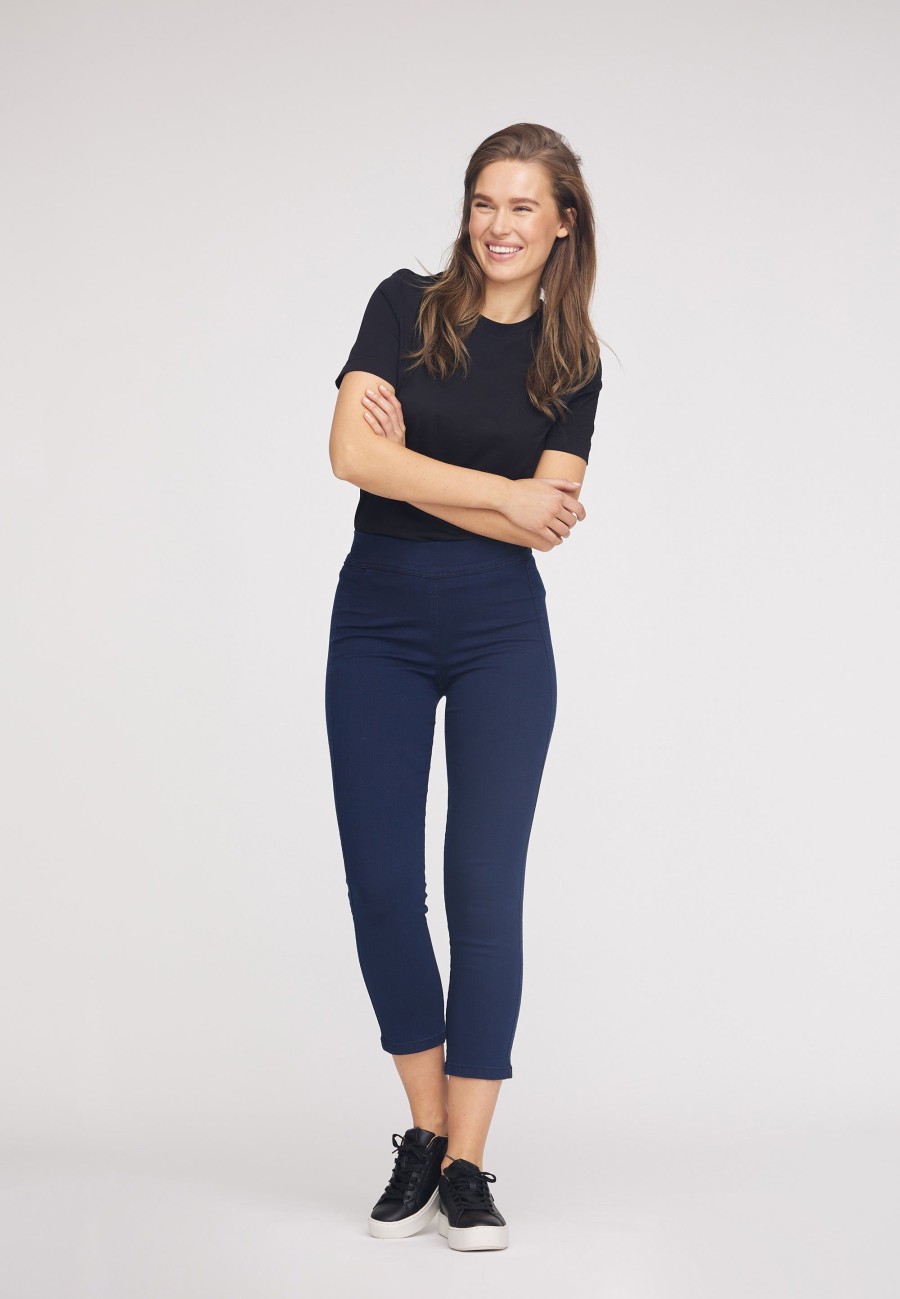 Silhouette Laurie | Serene Regular - Extra Short Length - Dark Blue Denim