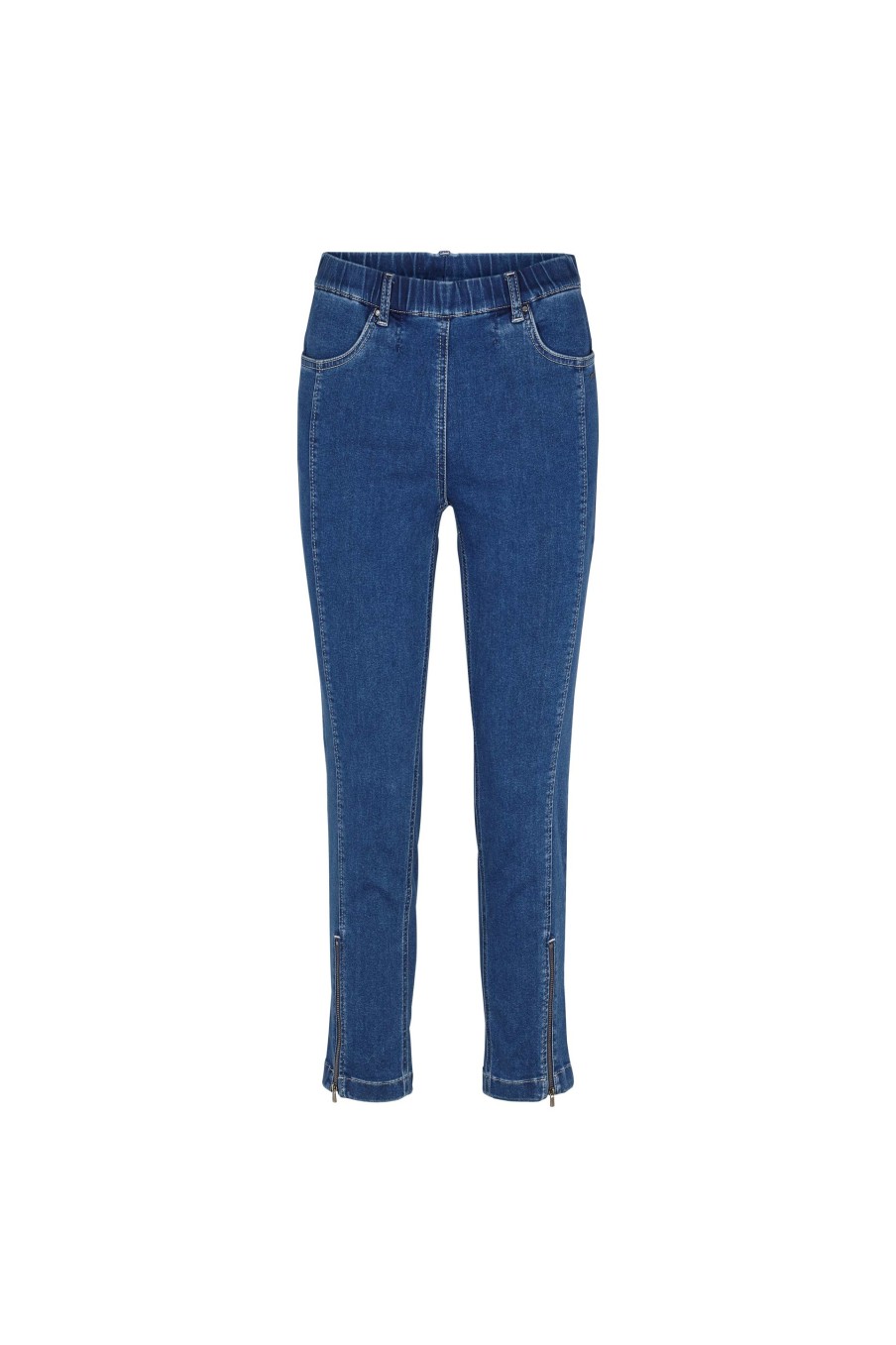 Silhouette Laurie | Madison Slim Crop - Medium Blue Denim