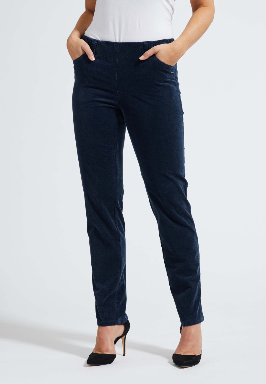 Silhouette Laurie | Kelly Regular Corduroy - Medium Length - Navy