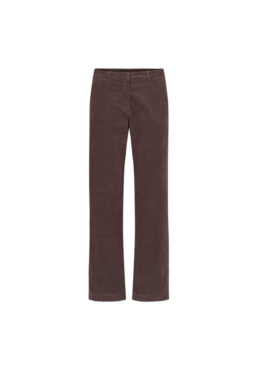 Silhouette Laurie | Judy Straight Corduroy - Medium Length - Brown